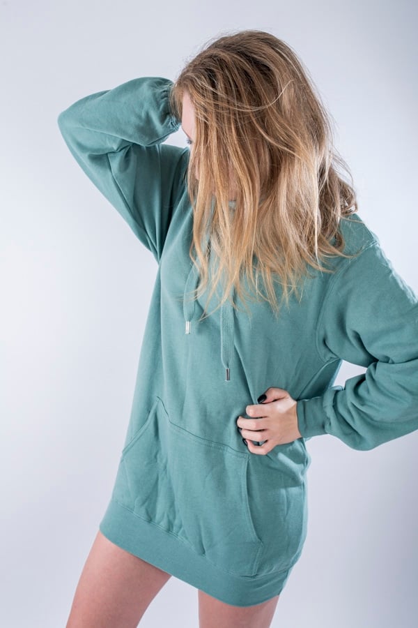 Sweatshirt oversize en fleece – sauge